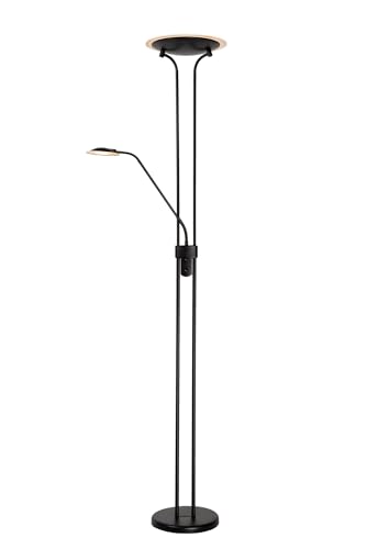 LUCIDE CHAMPION-LED - Stehlampe Mit Leselampe - Ø 30 cm - LED Dim. - 3000K - Schwarz LUCIDE CHAMPION-LED - Stehlampe Mit Leselampe - Ø 30 cm - LED Dim. - 3000K - Schwarz von LUCIDE