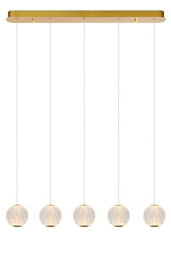 LUCIDE CINTRA - Pendelleuchten - LED Dim. - 5x4,7W 2700K - Transparent von LUCIDE