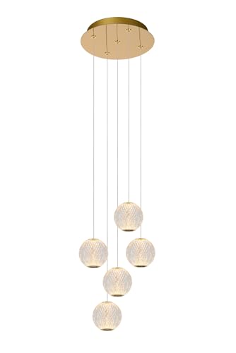 LUCIDE CINTRA - Pendelleuchten - Ø 32 cm - LED Dim. - 5x4,7W 2700K - Transparent von LUCIDE