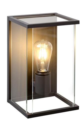 LUCIDE CLAIRE - Wandleuchte Innen/Außen - 1xE27 - IP54 - Anthrazit von LUCIDE