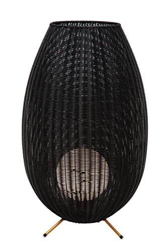 LUCIDE COLIN IP44 - wiederaufladbare Stehlampe Innen/Außen - Akku/Batterie - LED 3 StepDim - 1x3W 3000K - IP44 - Schwarz von LUCIDE