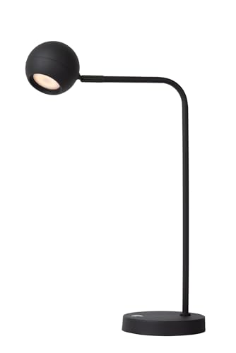 LUCIDE COMET - wiederaufladbare Schreibtischlampe - Akku/Batterie - LED 3 StepDim - 1x3W 2700K - Schwarz von LUCIDE