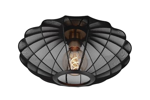 LUCIDE CORINA - Deckenleuchte - Ø 40 cm - 1xE27 - Schwarz von LUCIDE