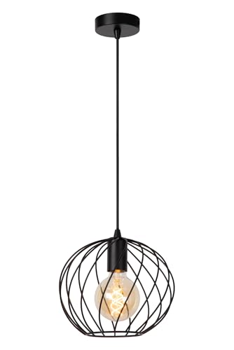 LUCIDE DANZA - Pendelleuchten - Ø 25 cm - 1xE27 - Schwarz von LUCIDE