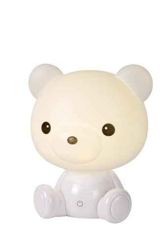 LUCIDE DODO BEAR - Tischlampe Kinderzimmer - LED 3 StepDim - 1x3W 4000K - Weiß von LUCIDE