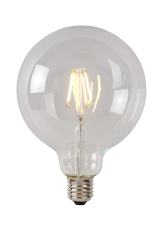 LUCIDE G125 Class A - Glühfadenlampe - Ø 12,5 cm - LED - E27-1x7W 2700K - Transparent, Klar von LUCIDE