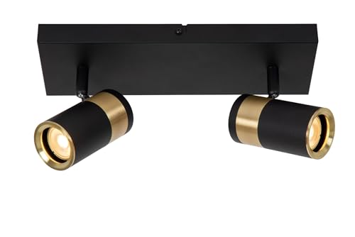 LUCIDE Gorik Deckenleuchte, 2 x GU10, Schwarz von LUCIDE