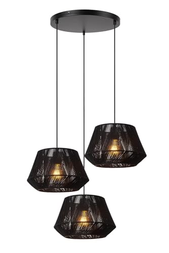 LUCIDE JESSICA - Pendelleuchten - Ø 35,5 cm - 3xE27 - Schwarz von LUCIDE
