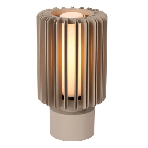 LUCIDE LAMBRES - Tischlampe - Ø 15 cm - 1xE27 - Taupe von LUCIDE