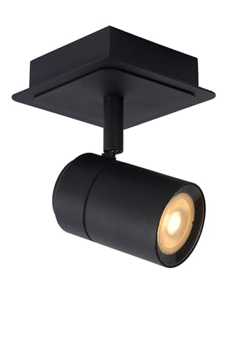 LUCIDE LENNERT - Deckenstrahler Badezimmer - LED Dim. - GU10-1x5W 3000K - IP44 - Schwarz von LUCIDE