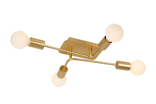 LUCIDE LESTER - Deckenleuchte - 4xE27 - Mattes Gold/Messing von LUCIDE