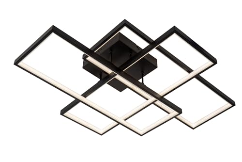 LUCIDE LOKERO - Deckenleuchte - LED Dim. - CCT - 1x60W 2700K/4000K - Schwarz von LUCIDE