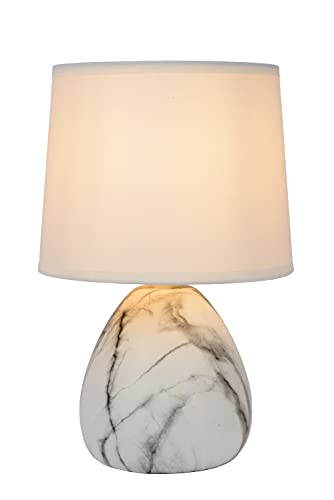 LUCIDE MARMO - Tischlampe - Ø 16 cm - 1xE14 - Weiß von LUCIDE