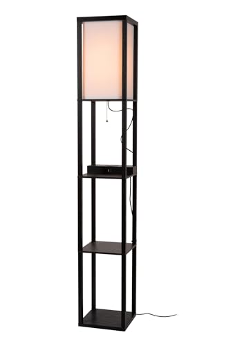 LUCIDE MENNO - Stehlampe - 1xE27 - Mit kabellosem Ladegerät - Schwarz von LUCIDE