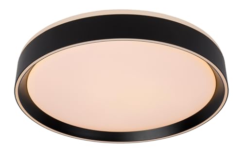 LUCIDE NURIA - Deckenleuchte - Ø 40 cm - LED Dim. - 1x24W 2700K - 3 StepDim - Schwarz von LUCIDE