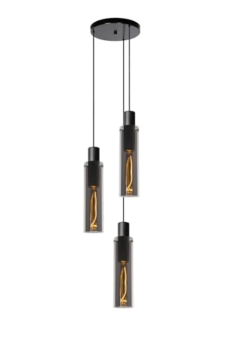LUCIDE ORLANDO - Pendelleuchten - Ø 32 cm - 3xE27 - Rauchfarbe Grau von LUCIDE