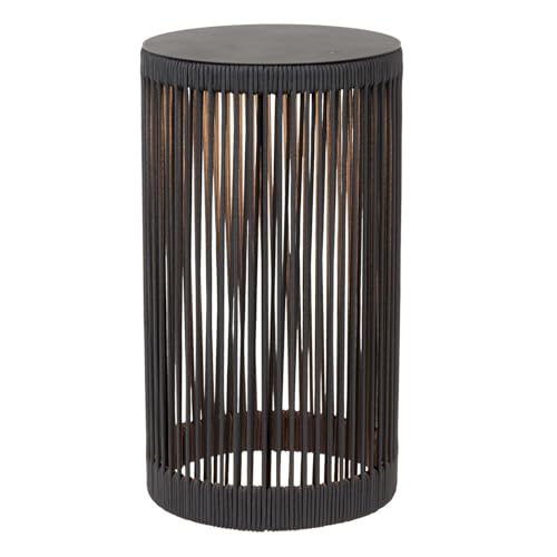 LUCIDE PINGI - wiederaufladbare Stehlampe Innen/Außen - Akku/Batterie - Ø 33,5 cm - LED 3 StepDim - 1x3W 3000K - IP44 - Schwarz von LUCIDE