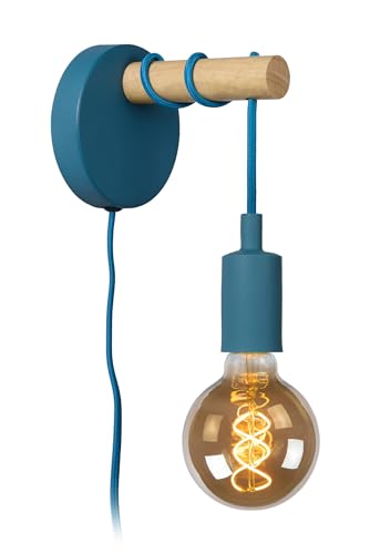 LUCIDE POLA - Wandleuchte Kinderzimmer - 1xE27 - Blau von LUCIDE