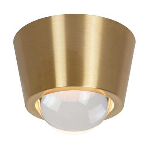 LUCIDE RIGON - Deckenleuchte - Ø 9 cm - LED - 1x7W 3000K - Mattes Gold/Messing von LUCIDE