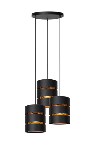 LUCIDE ROSAS - Pendelleuchten - Ø 43 cm - 3xE27 - Schwarz LUCIDE ROSAS - Pendelleuchten - Ø 43 cm - 3xE27 - Schwarz von LUCIDE