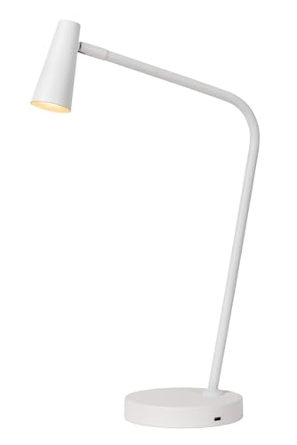 LUCIDE STIRLING - wiederaufladbare Schreibtischlampe - Akku/Batterie - LED 3 StepDim - 1x3W 2700K - Weiß von LUCIDE