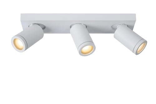 LUCIDE TAYLOR - Deckenstrahler Badezimmer - LED Dim to warm - GU10-3x5W 2200K/3000K - IP44 - Weiß LUCIDE TAYLOR - Deckenstrahler Badezimmer - LED Dim to warm - GU10-3x5W 2200K/3000K - IP44 - Weiß von LUCIDE