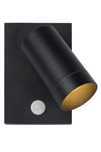 LUCIDE TAYLOR - Wandstrahler/Wandleuchte Innen/Außen - 1xGU10 - IP54 - Bewegungssensor - Schwarz LUCIDE TAYLOR - Wandstrahler/Wandleuchte Innen/Außen - 1xGU10 - IP54 - Bewegungssensor - Schwarz von LUCIDE