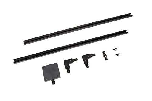 Lucide TRACK Starter-Set - 1-Phasen Stromschiene/Schienensystem - 2 Meter - Schwarz von LUCIDE
