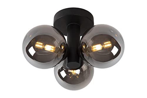 LUCIDE TRUDY - Deckenleuchte Badezimmer - Ø 28 cm - 3xG9 - IP44 - Schwarz von LUCIDE