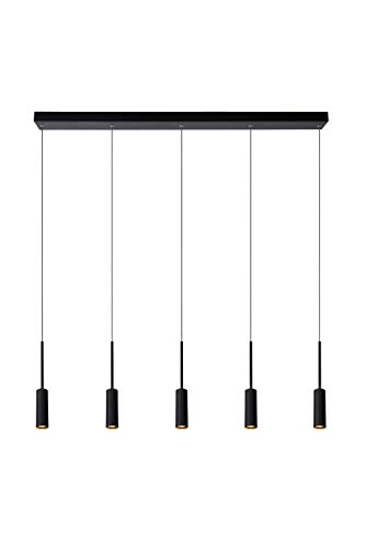 LUCIDE TUBULE - Pendelleuchten - LED - 5x7W 2700K - Schwarz LUCIDE TUBULE - Pendelleuchten - LED - 5x7W 2700K - Schwarz von LUCIDE