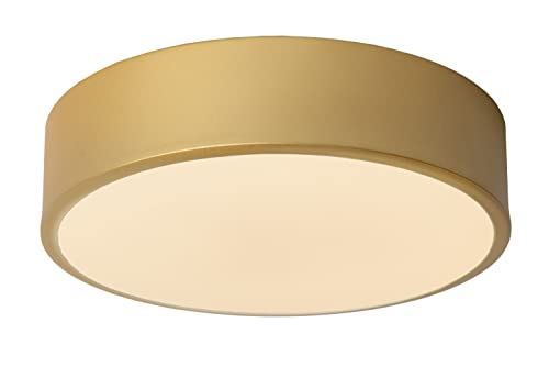 LUCIDE UNAR - Deckenleuchte - Ø 20 cm - LED 3 StepDim - 1x12W 2700K - Mattes Gold/Messing von LUCIDE
