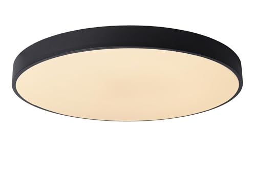 LUCIDE UNAR - Deckenleuchte - Ø 60 cm - LED 3 StepDim - 1x60W 2700K - Schwarz von LUCIDE