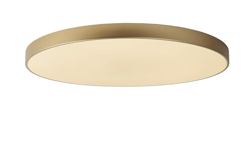 LUCIDE UNAR - Deckenleuchte - Ø 80 cm - LED 3 StepDim - 1x80W 2700K - Mattes Gold/Messing von LUCIDE