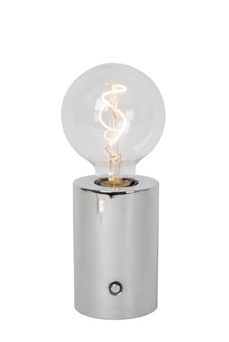 LUCIDE VIVO - wiederaufladbare Tischlampe - Akku/Batterie - Ø 8 cm - LED Dim. - E27-1x1W 2700K - Chrom LUCIDE VIVO - wiederaufladbare Tischlampe - Akku/Batterie - Ø 8 cm - LED Dim. - E27-1x1W 2700K - Chrom von LUCIDE