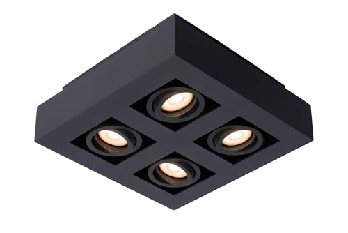 LUCIDE XIRAX - Deckenstrahler - LED Dim to warm - GU10-4x5W 2200K/3000K - Schwarz LUCIDE XIRAX - Deckenstrahler - LED Dim to warm - GU10-4x5W 2200K/3000K - Schwarz von LUCIDE