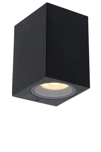 LUCIDE ZARO - Wandstrahler/Wandleuchte Innen/Außen - 1xGU10 - IP44 - Schwarz von LUCIDE