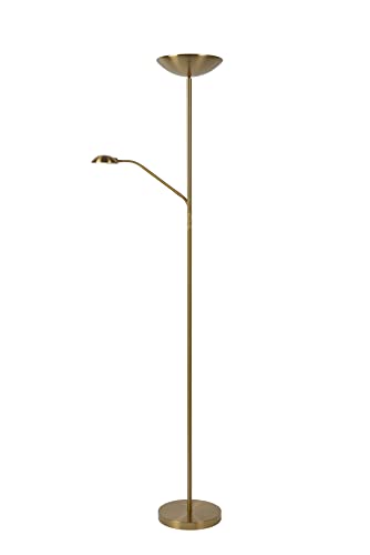 LUCIDE ZENITH - Stehlampe Mit Leselampe - LED Dim. - 3000K - Mattes Gold/Messing LUCIDE ZENITH - Stehlampe Mit Leselampe - LED Dim. - 3000K - Mattes Gold/Messing von LUCIDE