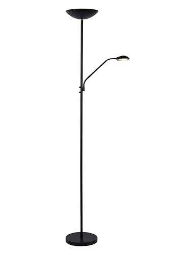 Lucide ZENITH - Stehlampe Mit Leselampe - Ø 25,4 cm - LED Dim. - 3000K - Schwarz von LUCIDE