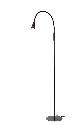 LUCIDE ZOZY - Stehlampe Mit Leselampe - LED 3 StepDim - 1x4W 3000K - Schwarz von LUCIDE