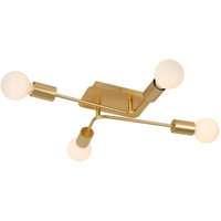 Lucide - lester - Deckenleuchte - 4xE27 - Mattes Gold / Messing von LUCIDE