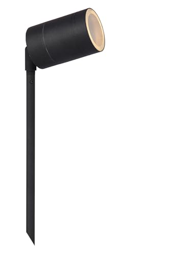 LUCIDE ARNE-LED - Gartenstrahler - Ø 6,3 cm - LED - GU10-1x5W 2700K - IP44 - Schwarz von LUCIDE