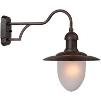 Lucide - aruba - Wandleuchte Innen/Außen - ø 25 cm - 1xE27 - IP44 - Rostfarbe von LUCIDE