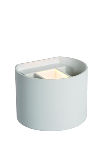 LUCIDE AXI - Wandstrahler/Wandleuchte Badezimmer - LED - 2x3,5W 2700K - IP54 - Einstellbarer Abstrahlwinkel - Weiß von LUCIDE