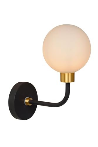 LUCIDE BEREND - Wandleuchte Badezimmer - 1xG9 - IP44 - Schwarz von LUCIDE
