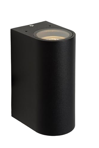 Lucide BOOGY - Wandstrahler Außen - 2xGU10 - IP44 - Anthrazit, 6.8 x 9.3000000000000007 x 15 cm von LUCIDE