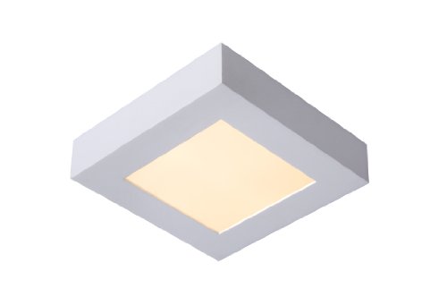 Lucide BRICE-LED - Deckenleuchte Badezimmer - LED Dim. - 1x15W 3000K - IP44 - Weiß von LUCIDE