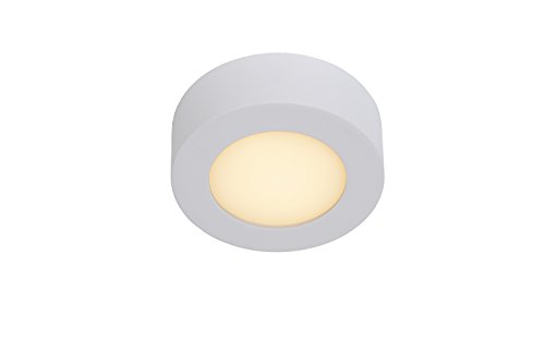 Lucide BRICE-LED - Deckenleuchte Badezimmer - Ø 11,7 cm - LED Dim. - 1x8W 3000K - IP44 - Weiß von LUCIDE