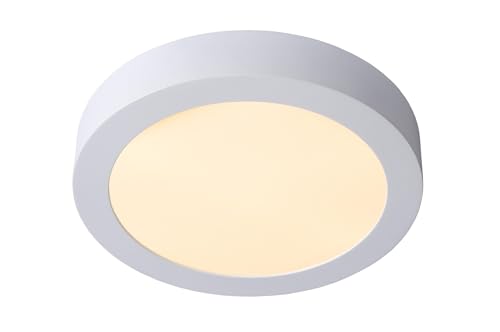 LUCIDE BRICE-LED - Deckenleuchte Badezimmer - Ø 24 cm - LED Dim. - 1x15W 3000K - IP44 - Weiß von LUCIDE