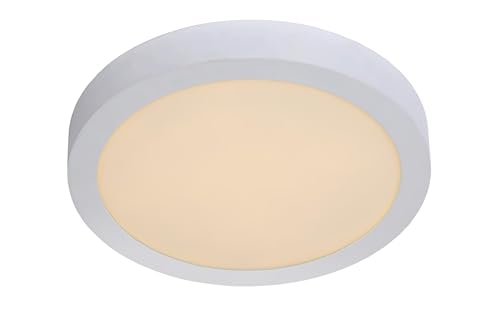 LUCIDE BRICE-LED - Deckenleuchte Badezimmer - Ø 30 cm - LED Dim. - 1x30W 3000K - IP44 - Weiß von LUCIDE