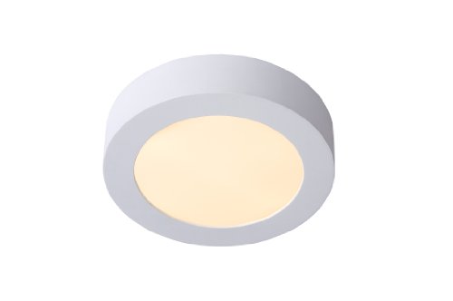 Lucide BRICE-LED - Deckenleuchte Badezimmer - Ø 18 cm - LED Dim. - 1x11W 3000K - IP44 - Weiß von LUCIDE